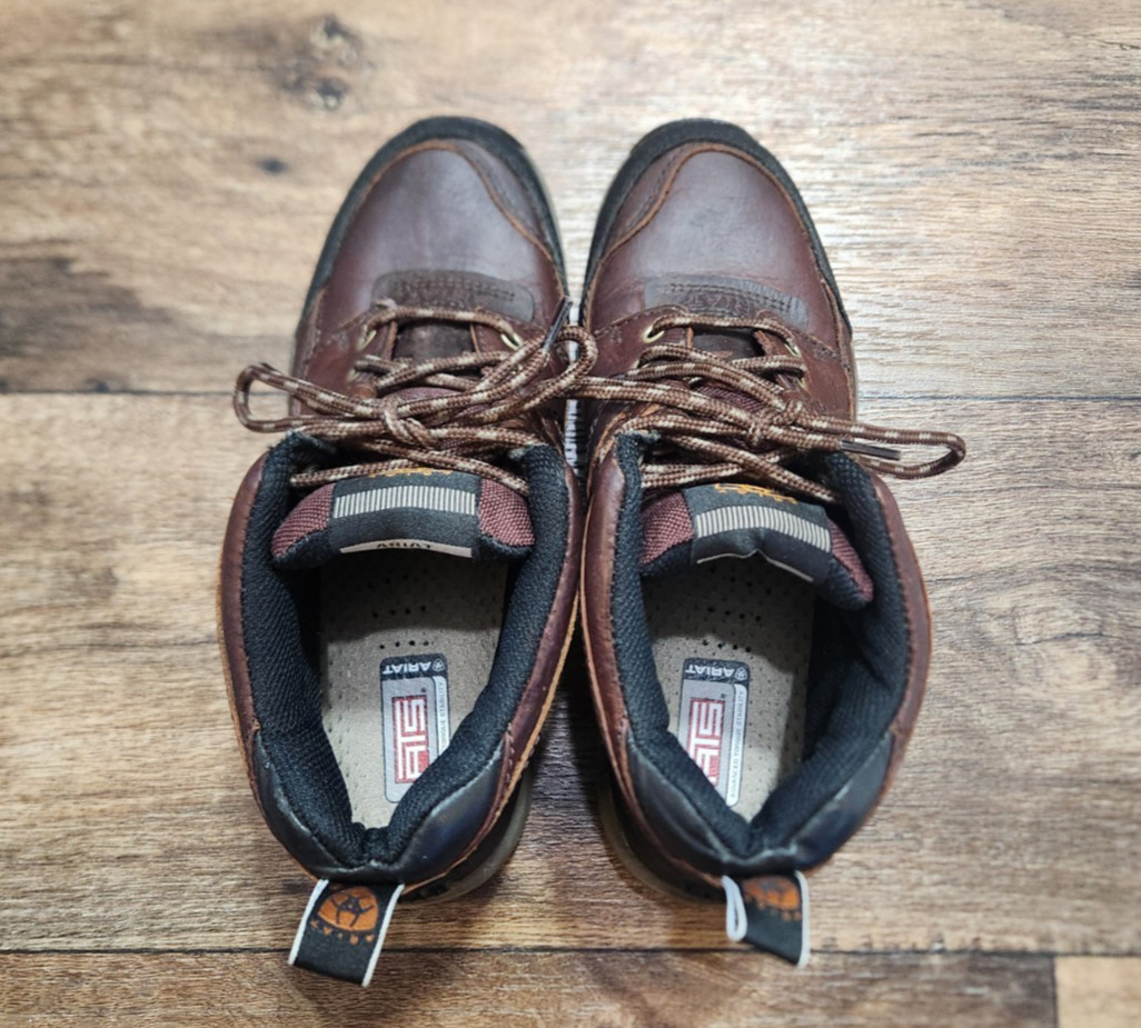 Ariat ATS Terrain Brown Leather Waterproof Ankle Boots Women’s size 8 B