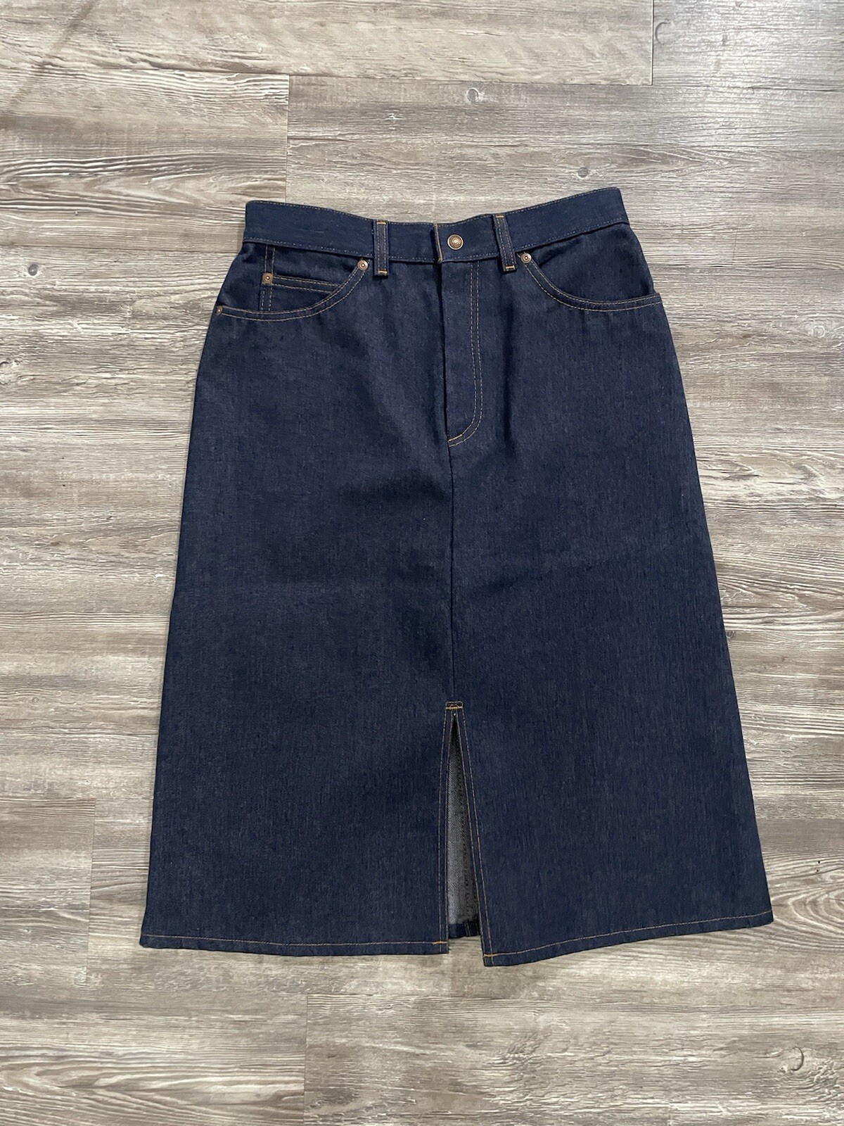 Vintage Levi’s Orange Tab Denim Jean Skirt Womens 30 Waist x 26.5 Length