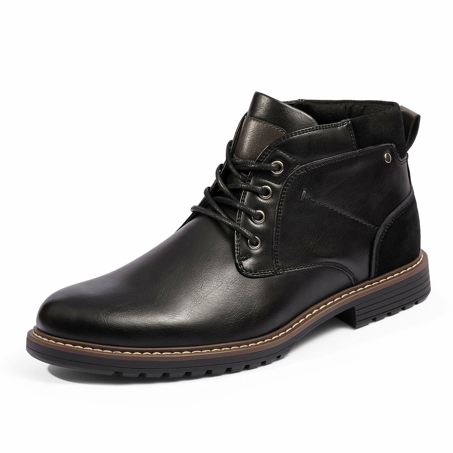 Men’s Fashion Chukka Dress Boots Casual Lace up Formal Shoes 6.5-13