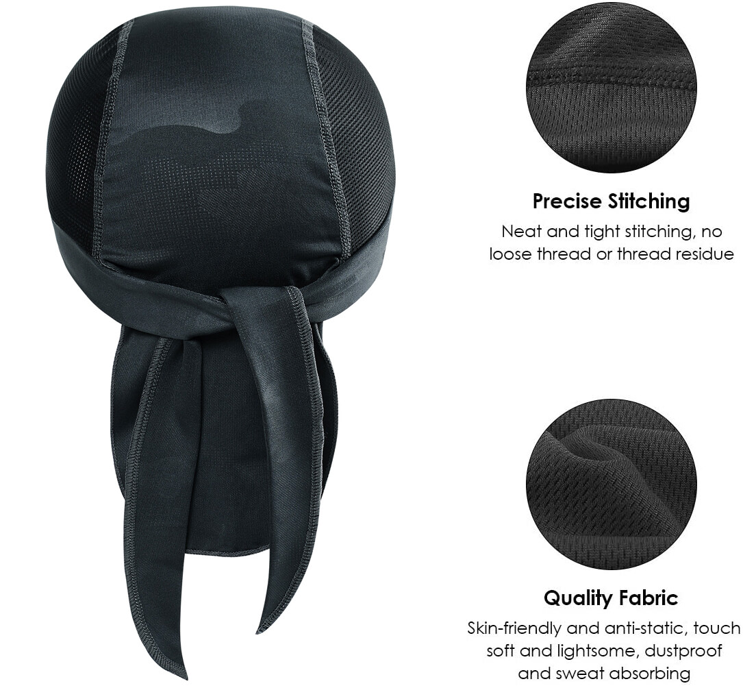 3 Pack Summer Cooling Skull Beanie Cap Du Rag Head Wrap Motorcycle Biker Bandana