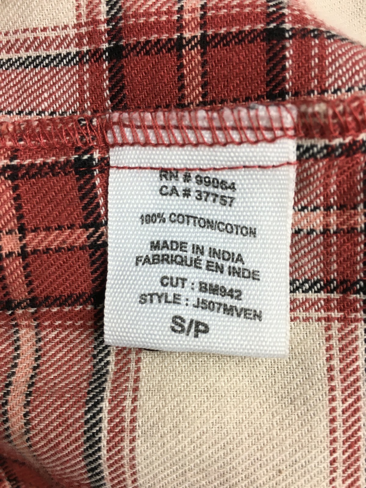 Billabong Venture Out Sz S/M Junior’s Sienna Plaid Lite Flannel Woven Shirt NWT