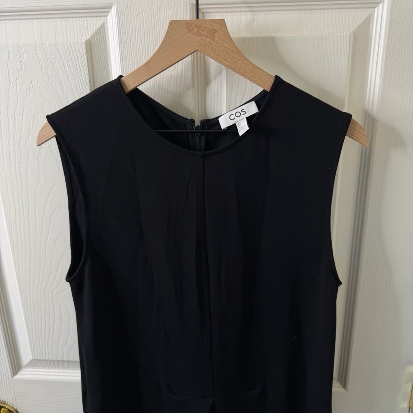 COS Black Sleeveless Wide-Leg Jumpsuit