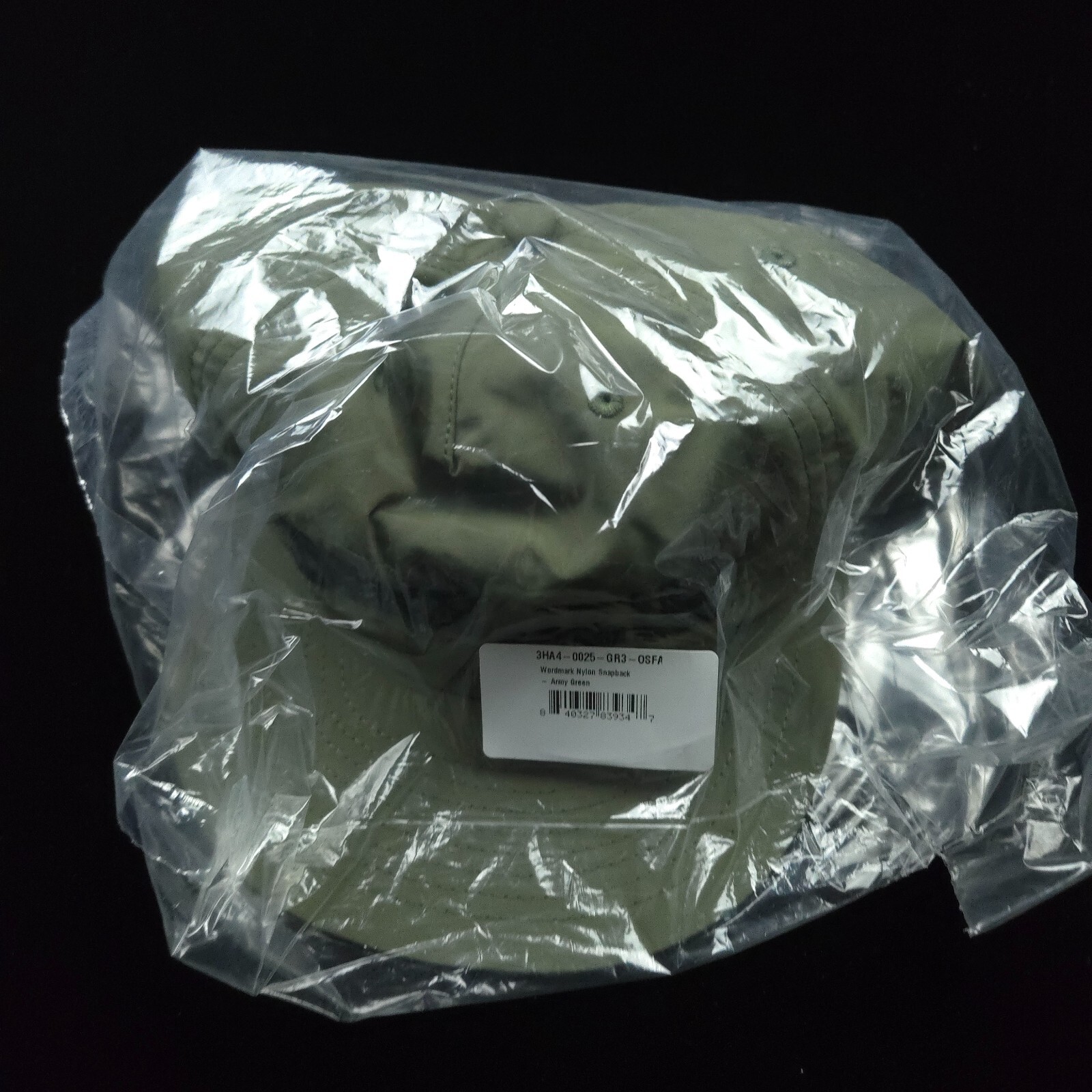 BIRDWELL BEACH BRITCHES HAT -ARMY GREEN NYLON -SURF CAP ADJUSTABLE -MADE USA NEW