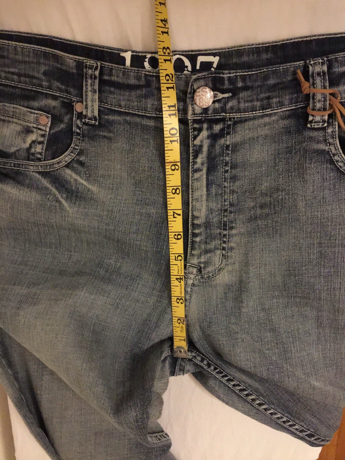 NWT 1897 Denim Men Blue Jean Bootcut 38×34 99% Cotton 1% Spandex 6 Pocket