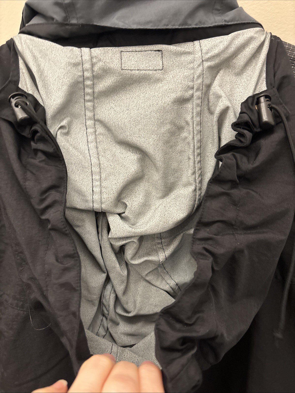 Cabela’s Windstopper Jacket Black Gray Men’s Size XL Collared Zip Up Jacket