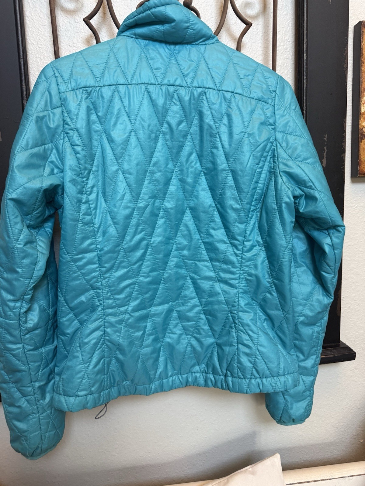 Patagonia Insulated Jacket Womens Small Blue Full Zip Packable Hiking Outdoor