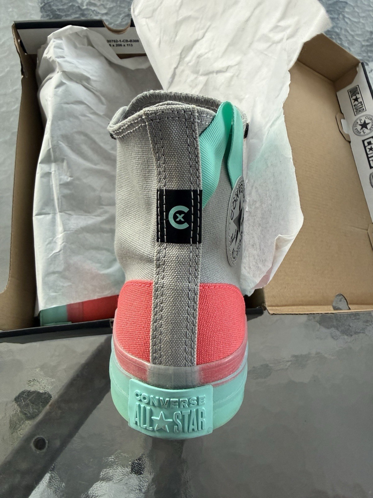 Converse Chuck Taylor All Star CX High Top Sneaker Ash Stone Aqua size 8 men
