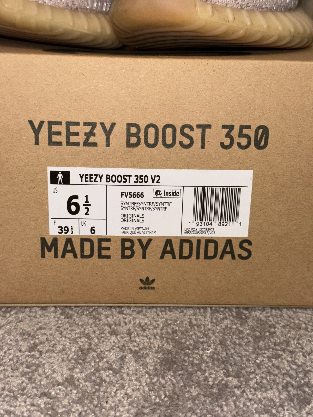 adidas YEEZY Boost 350 V2 “Synth Reflective” sneakers EU39 1/3 US6.5