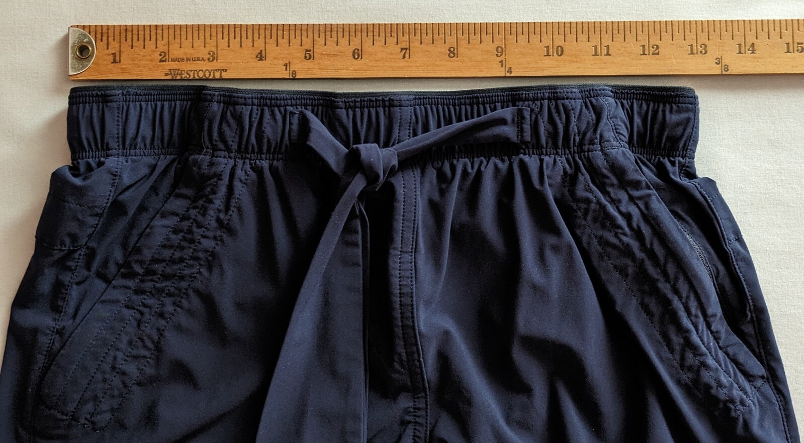 Paskho Serene Travel Casual Pant Women’s Size XS Ultra Comfortable Tie Sash Navy