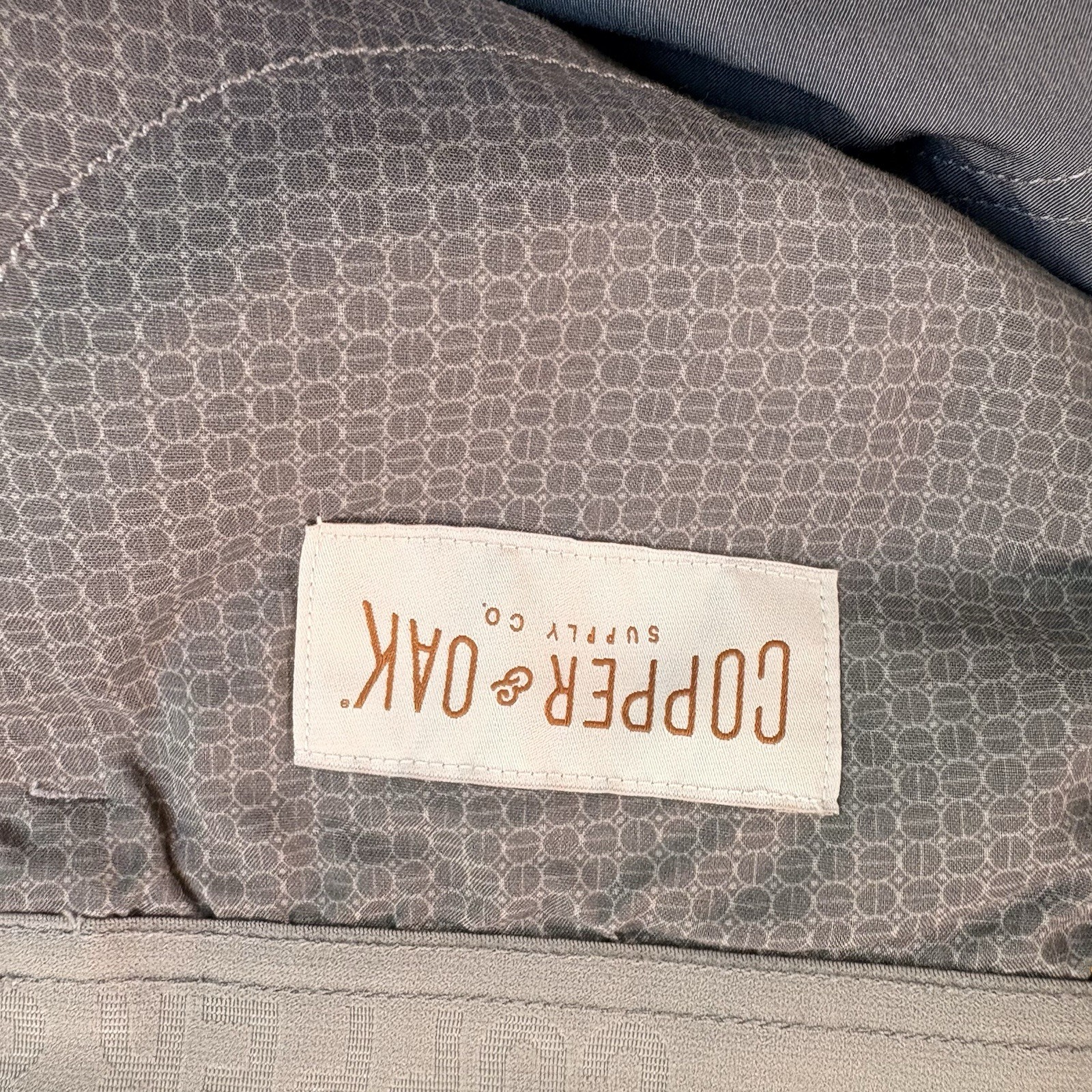 Copper and Oak 5 Pocket Men’s Straight Fit Stretch Fabric Gray Pants 38×32