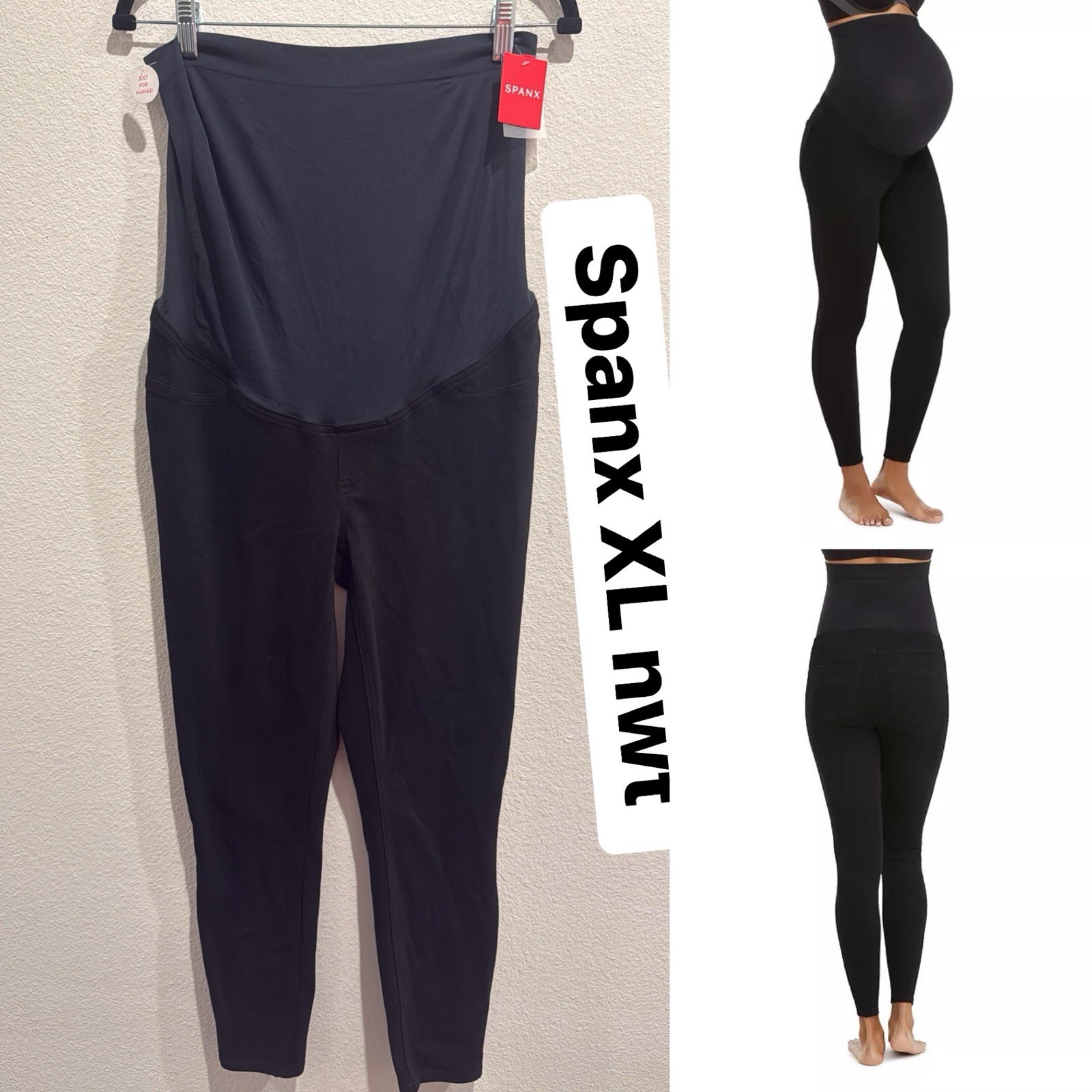 SPANX Mama Ankle Jean-ish Leggings High-Waisted Black XL stretch NWT