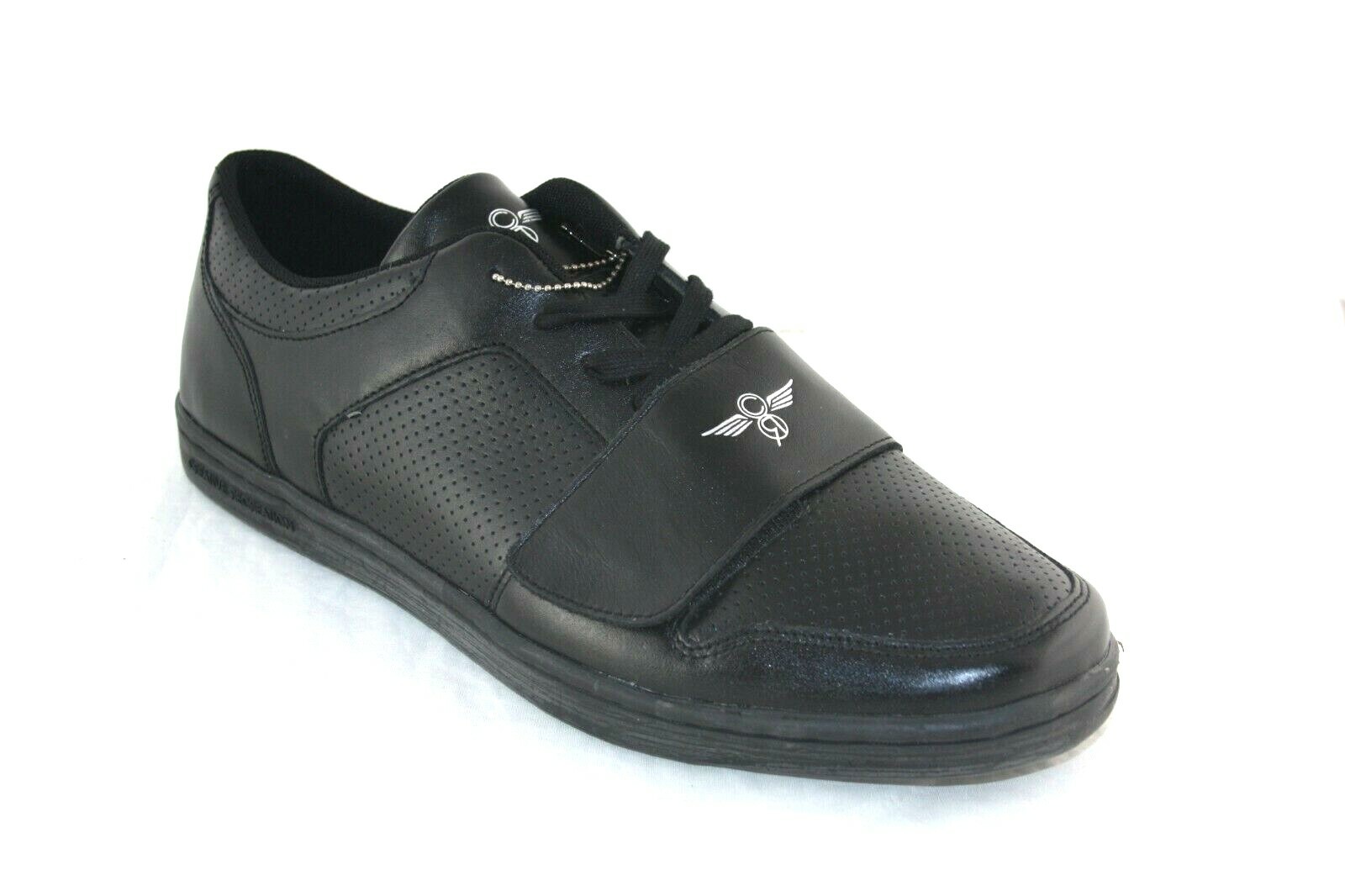 MEN’S CREATIVE RECREATION CESARIO LO BLACK/BLACK CR4LOC/BLKBK LEATHER SIZE 13