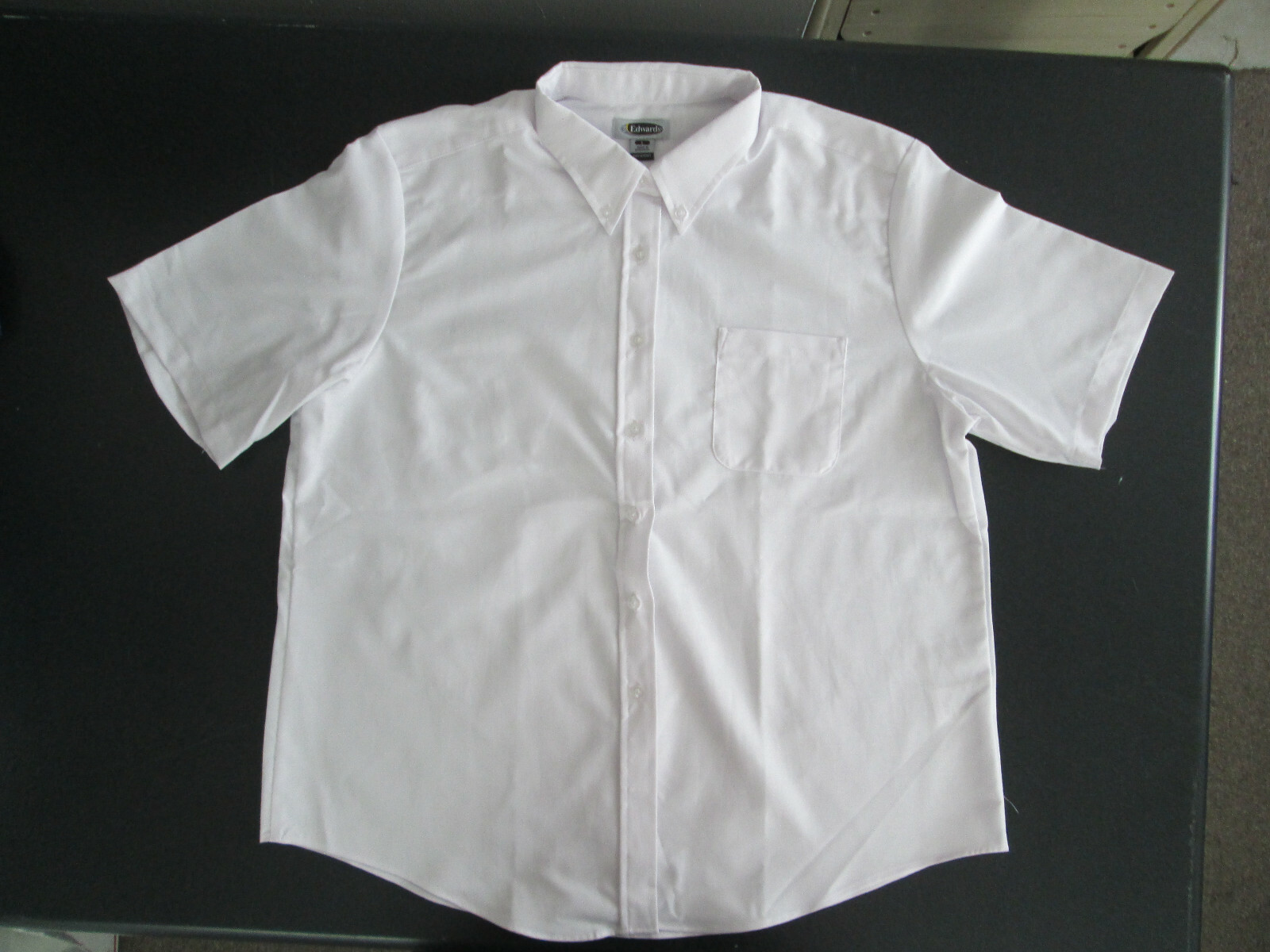 Mens Shirt White Oxford Edwards small medium large xl 2x 3x 4x 5x 6x NEW 1027