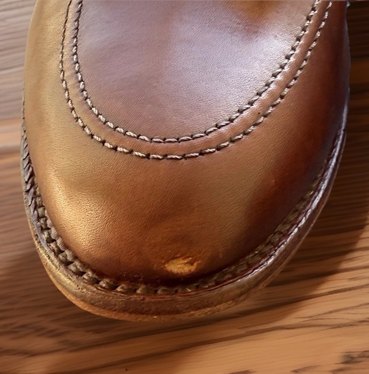 MEN’S LOAFERS Allen Edmonds Grayson Tassel Loafers – TAN / SIZE- 12 A
