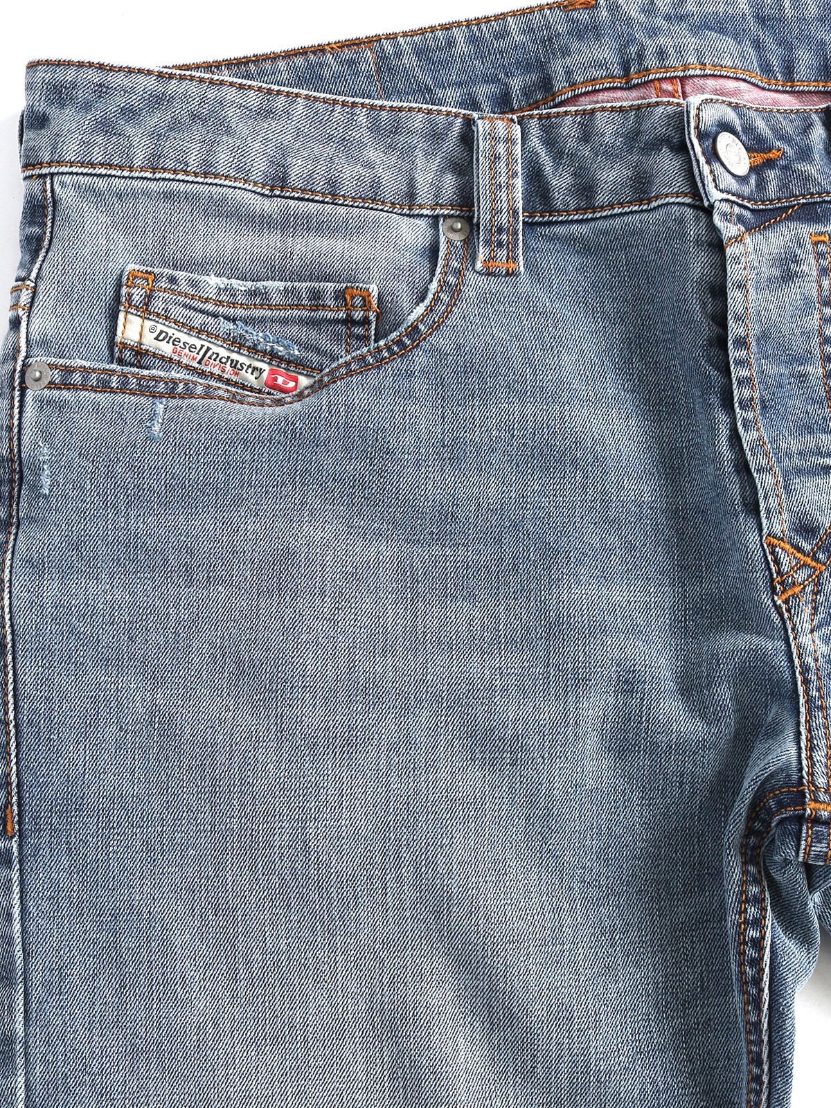 Diesel – Straight Fit Low Waist Stretch Jeans – SAFADO X R09BX