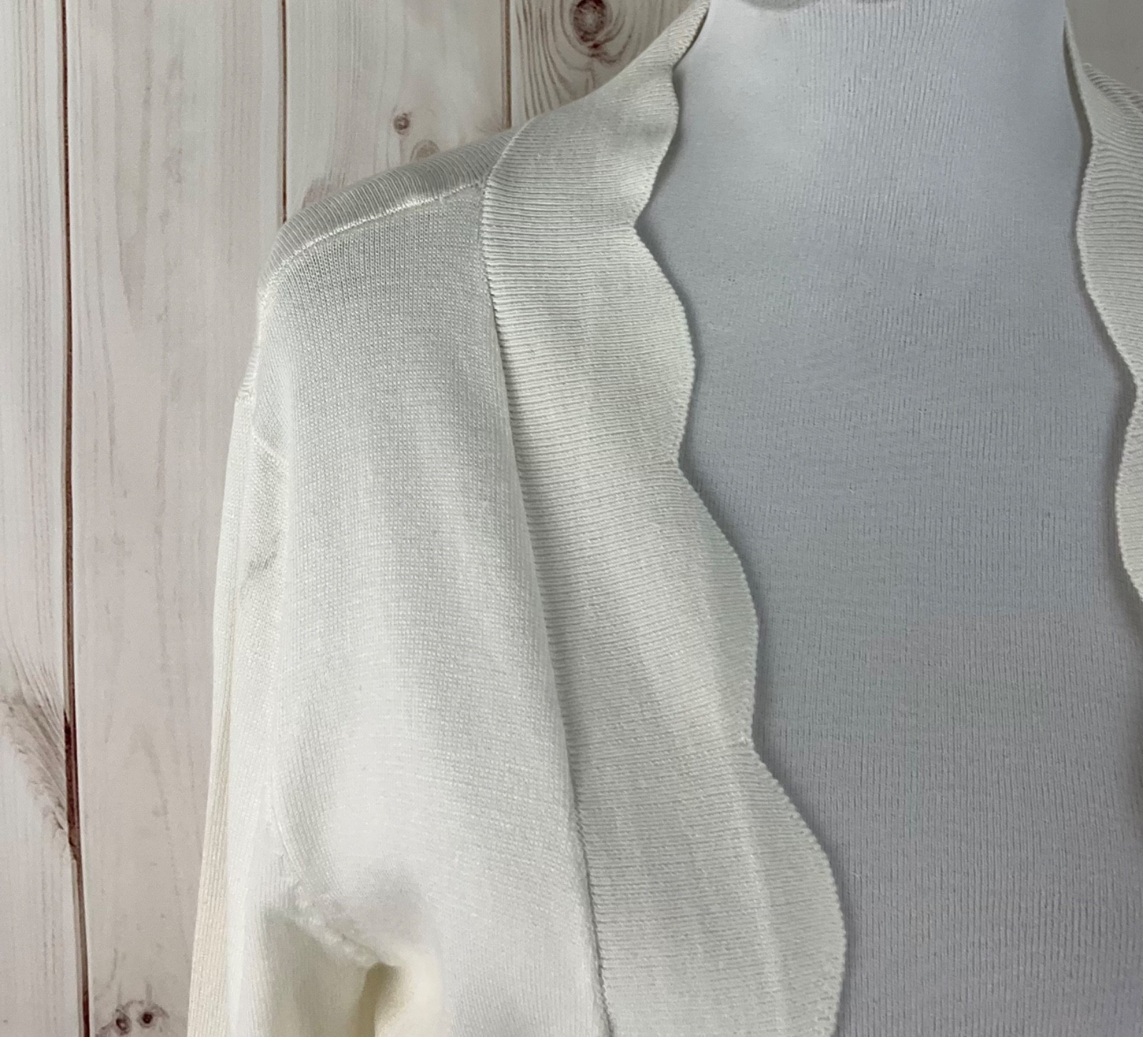 Ronni Nicole Cardigan Shrug Sweater Women Size XL White Bolero Open Front NWT