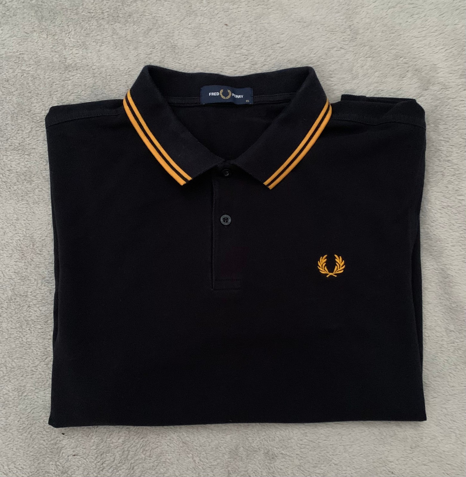 Navy Blue Fred Perry Polo M3600. XL. Authentic Fred Perry.