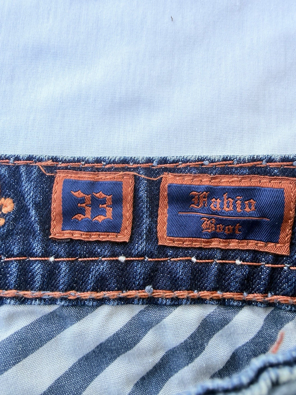 Rock Revival Men’s Denim Jeans 33 35X31 Fabio Boot Cut Excellent Condition
