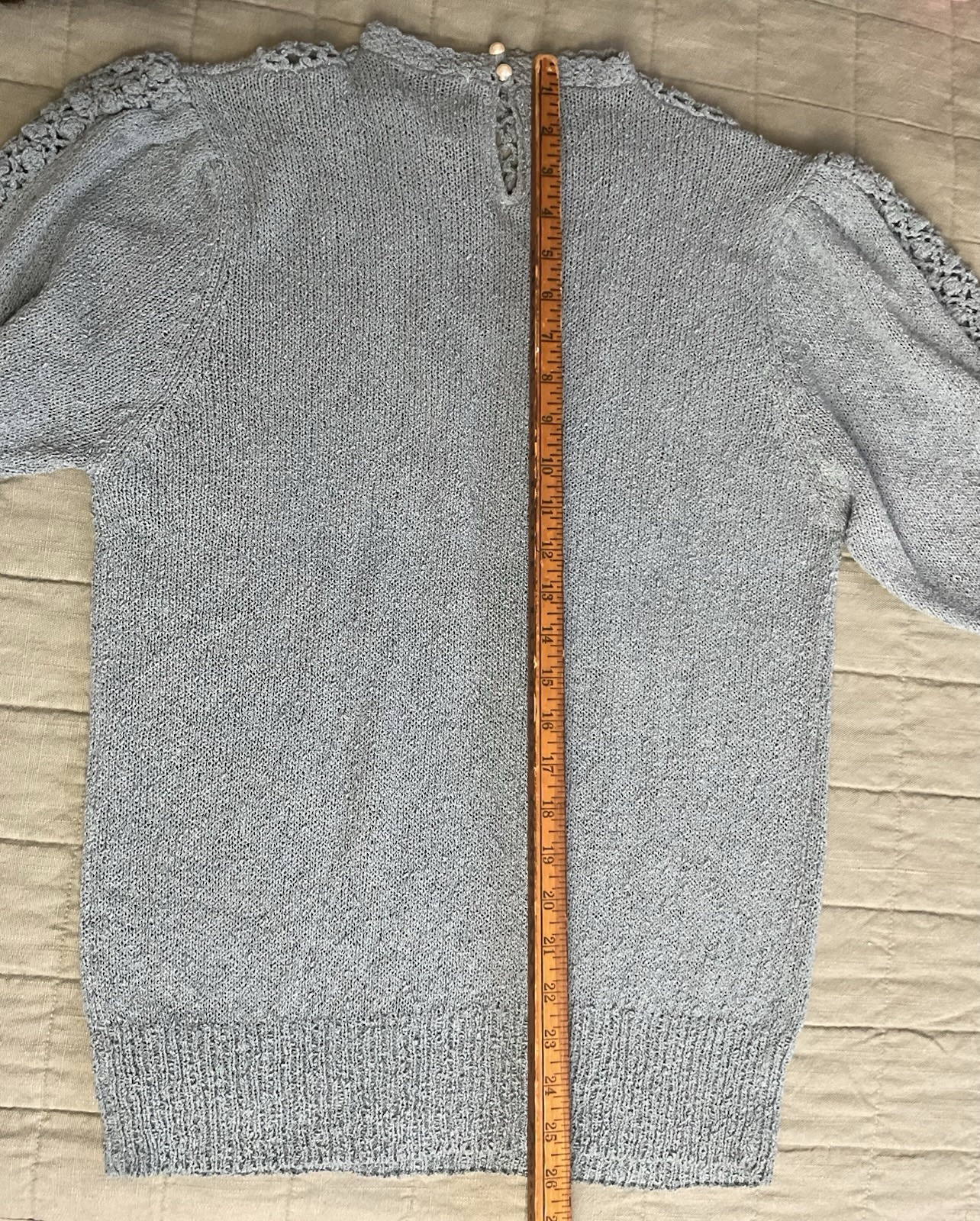 VTG Womens M 80s Sweater Cut Work Crochet Detail Cottage Core – Hong Kong