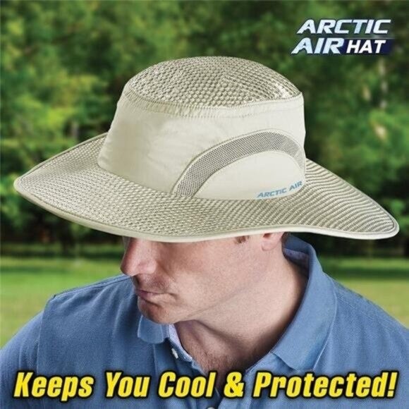 Arctic Air Evaporative Cooling Hat Beige One Size Fits Most NEW