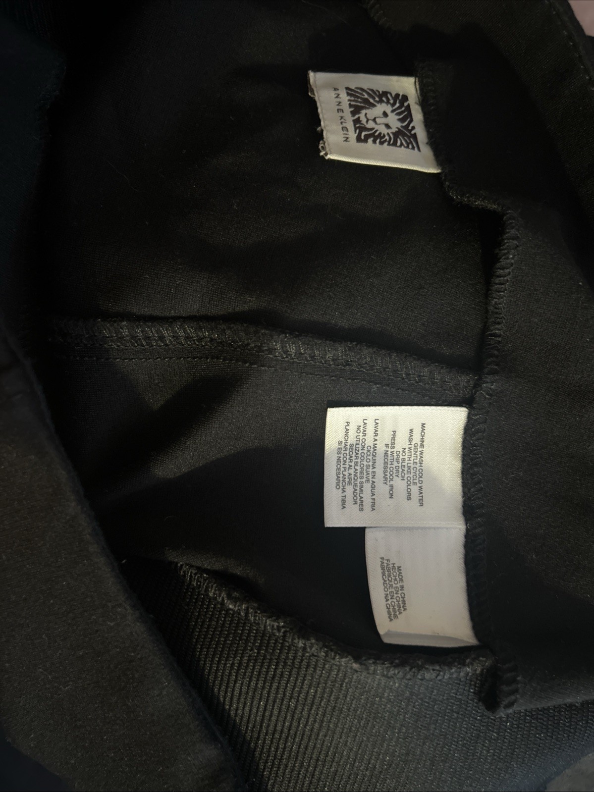 Black High Waist Pull on Pencil Straight Skirt Knee Length Size Medium