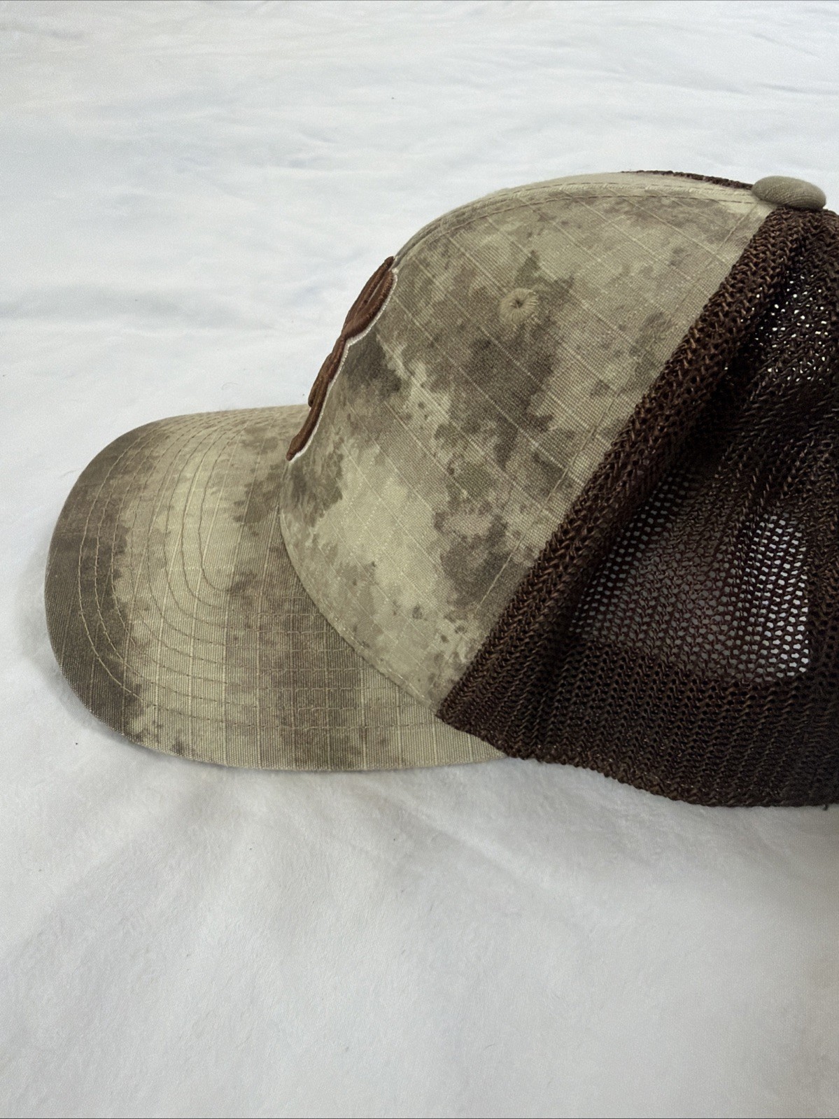 Browning Trucker Hat Mesh SnapBack Digi Camo And Brown Adjustable