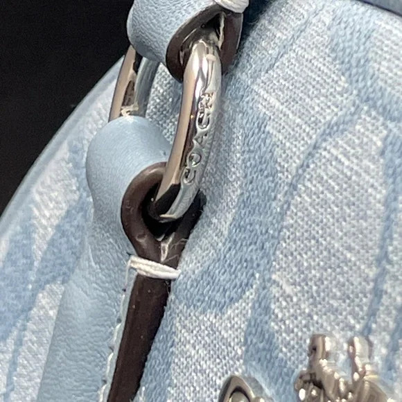 Coach Sydney Satchel In Signature Chambray – NWT