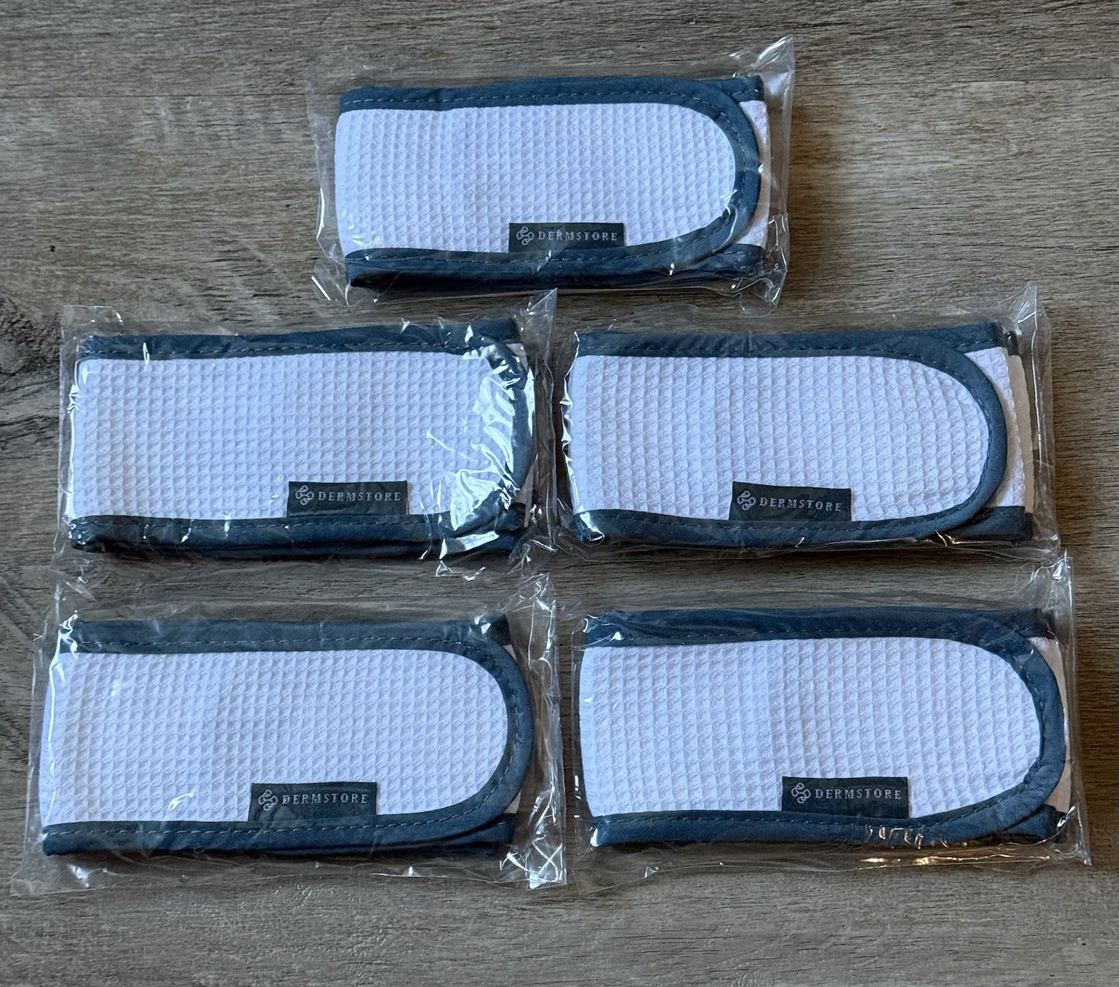 Dermstore Spa Headband Bundle Lot Of 5 Soft No Slip