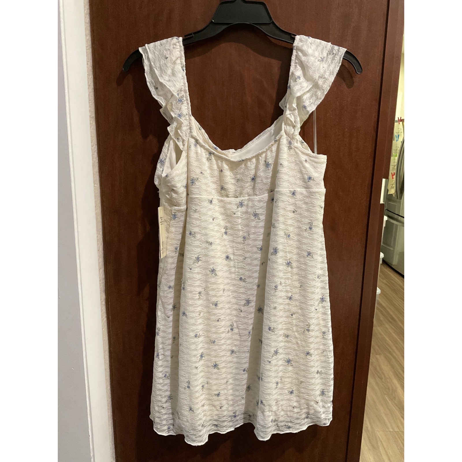 No Boundaries Double Ruffle Ruched Mini Dress, Women’s size XXL H-044