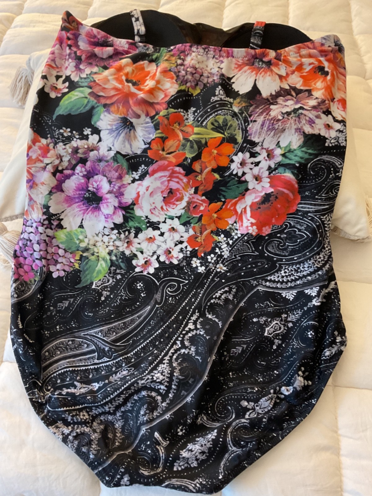 Gottex Bloomsbury Floral Bandeau One-Piece Swimsuit Women’s
