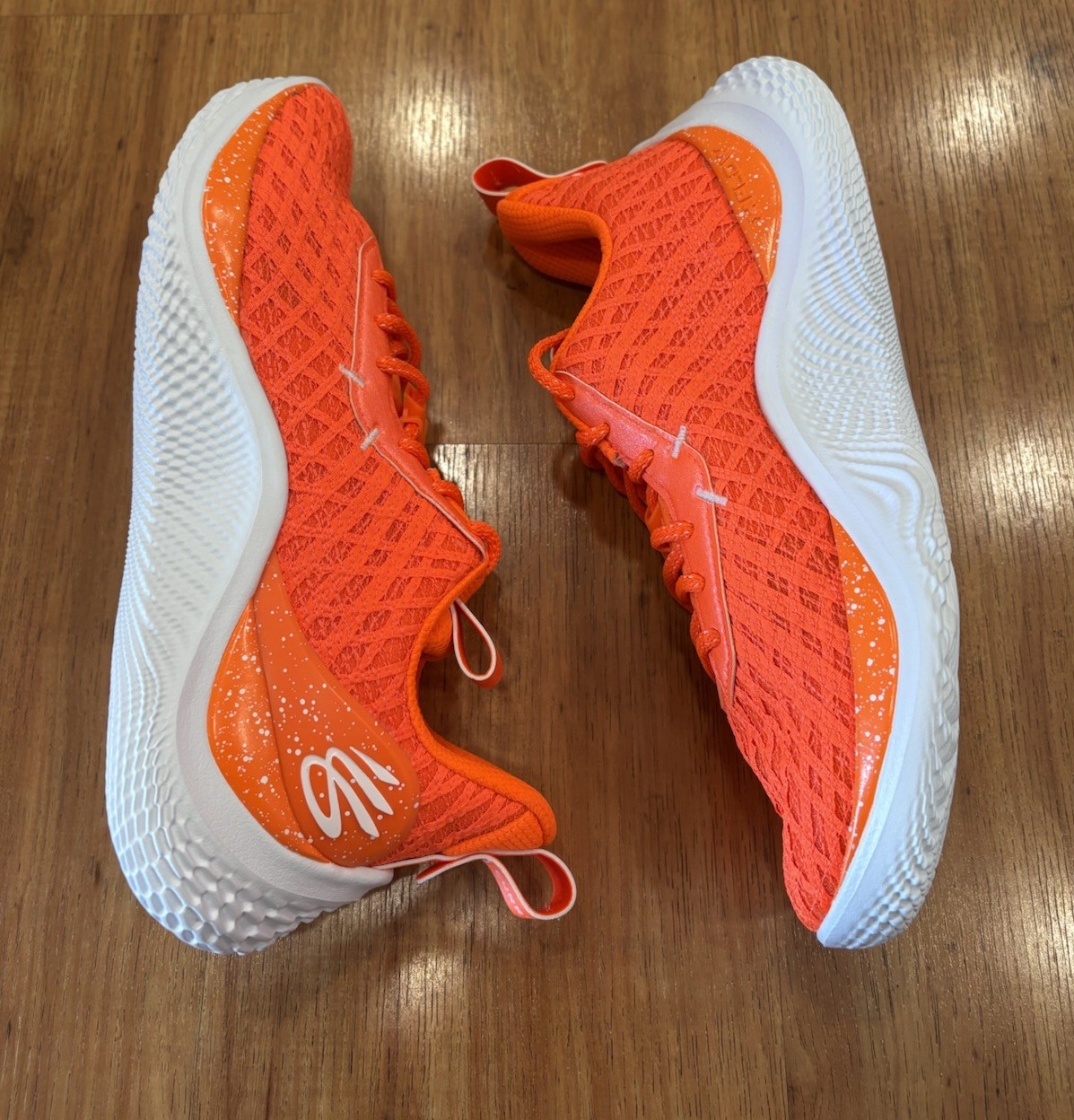 Under Armour Curry Flow 10 Team Orange Bang Bright Sz 10 New 3026624-800 Rare