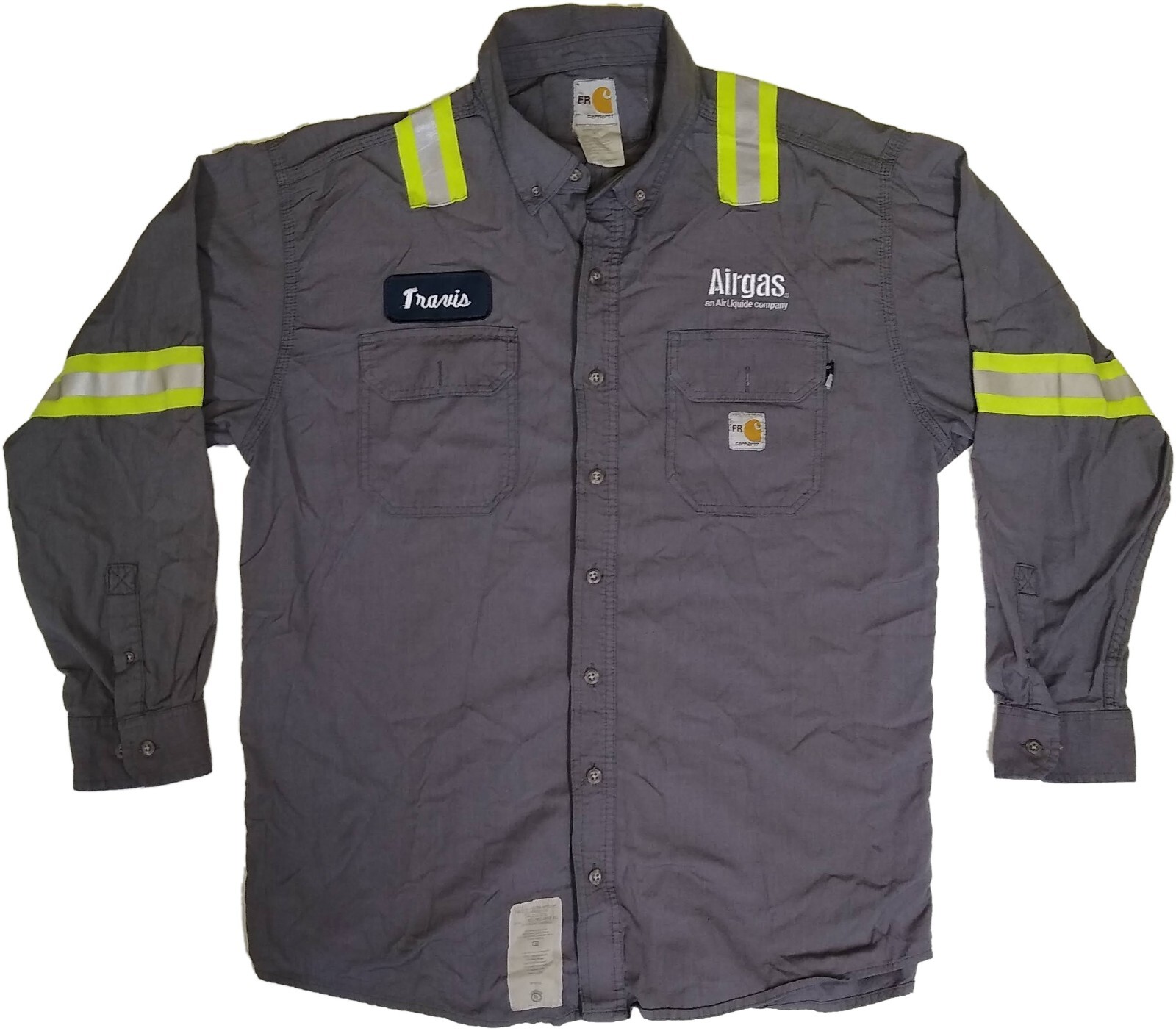 Used Flame Resistant FR Hi Vis Reflective Work Shirts Bulwark Carhartt and other