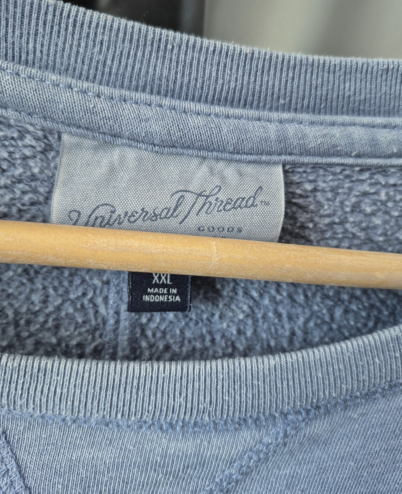 XXL Universal Thread Sweatshirt Vented Sides Dusty Blue Oversized Cozy Comfy