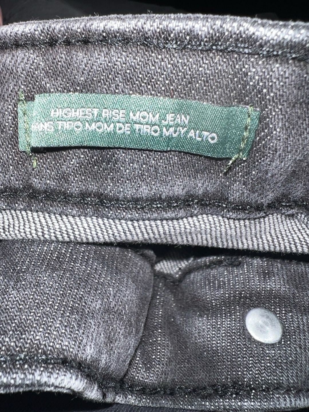 Wild Fable Highest Rise Mom Jeans in Washed Black