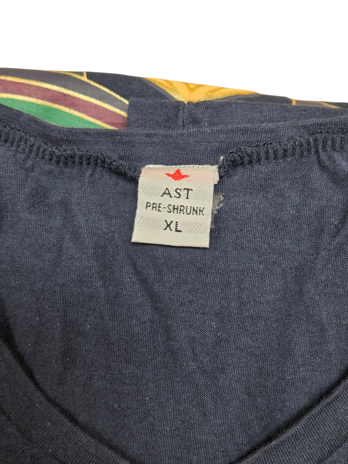 AST Dubai United Arab Emirates Pre-Shrunk Navy Blue T-Shirt Size XL
