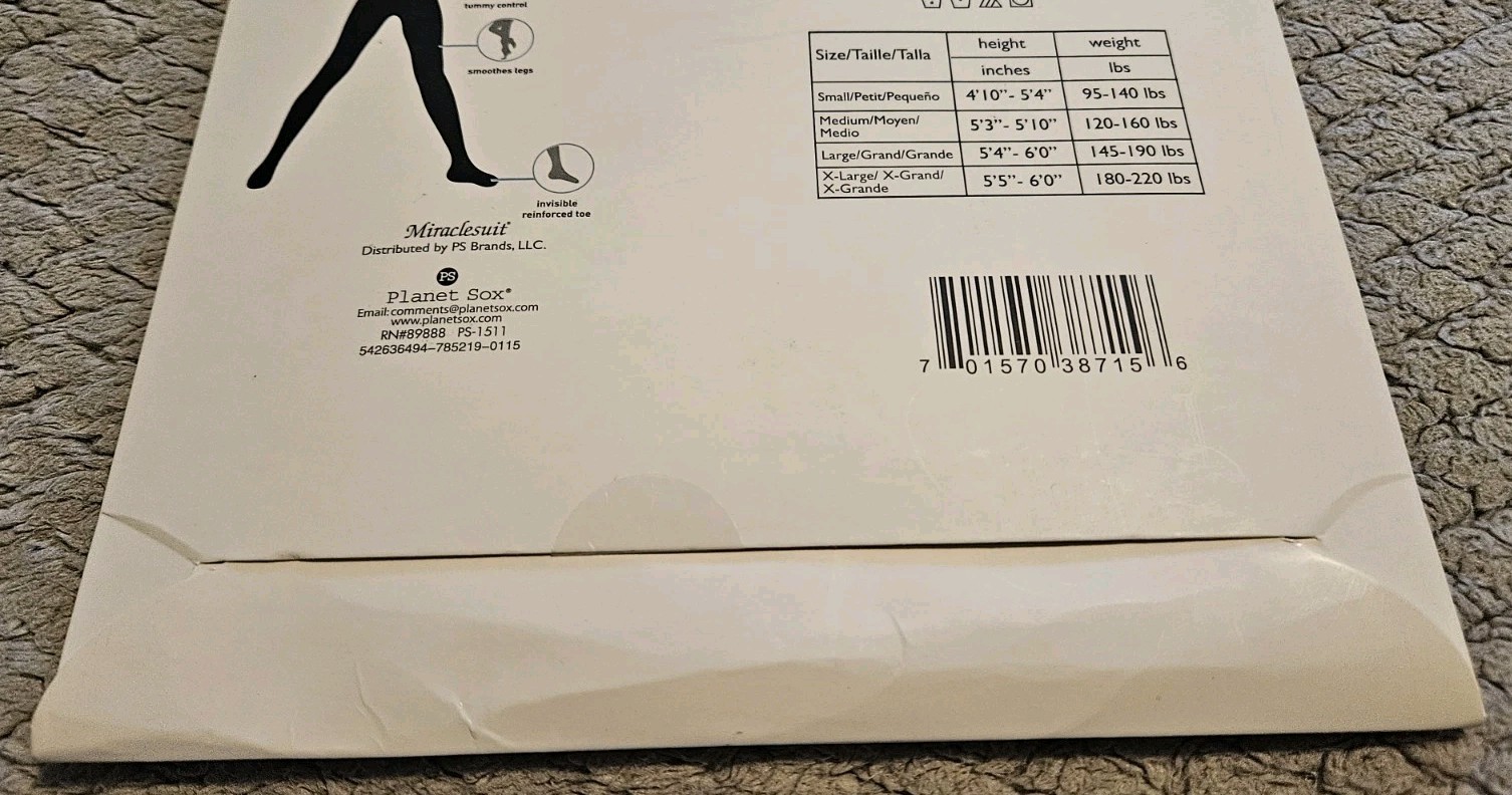 Miraclesuit Shaper Tights Size Small Light Nude