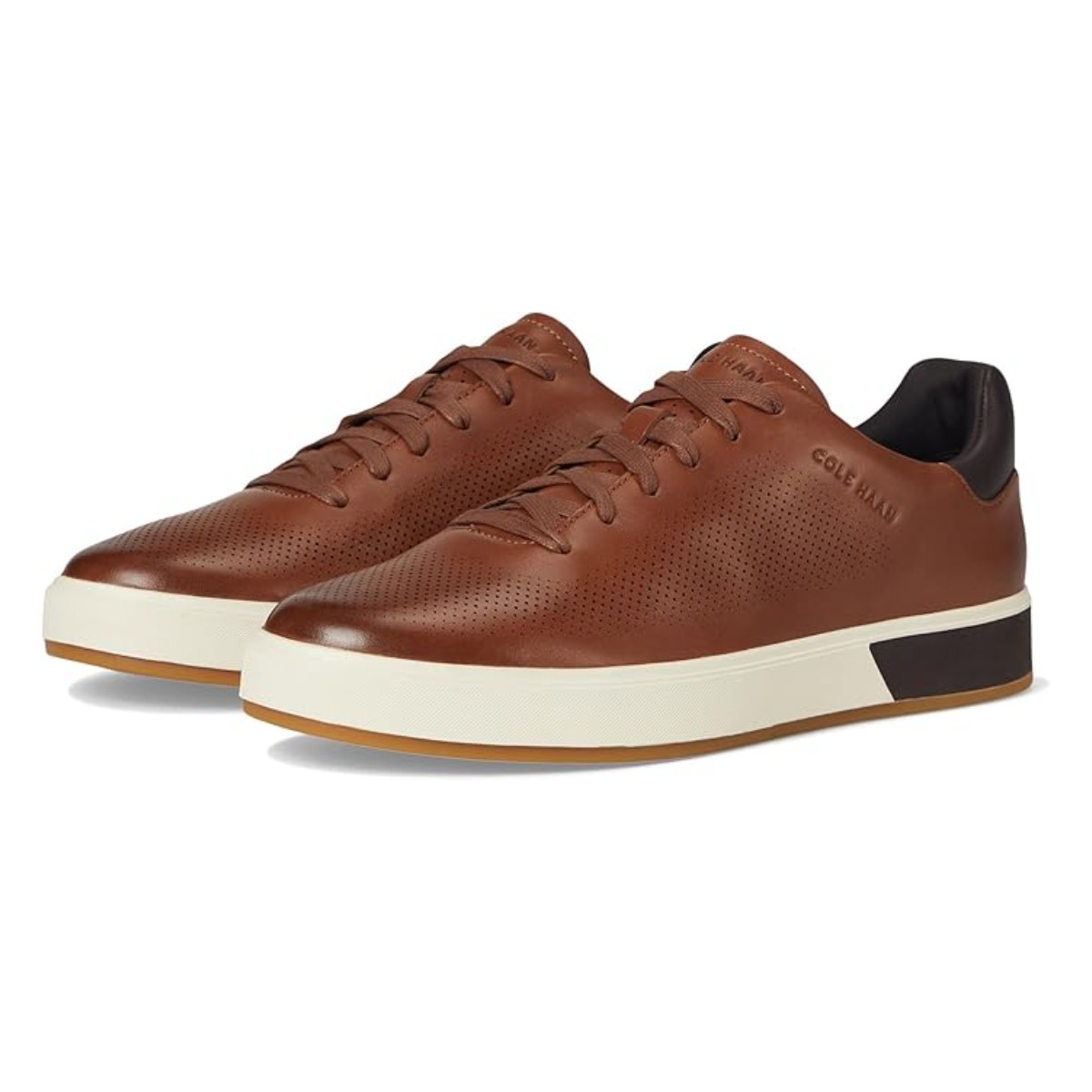 Cole Haan Men’s Grandpro Angleace Brown Leather Sneakers Size 13M EU 46
