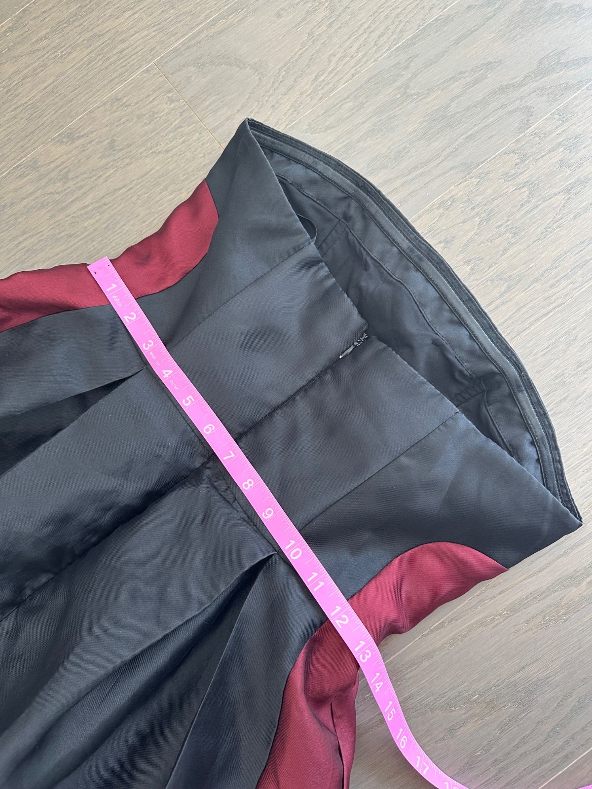Hutch Monet Strapless Dress Ball Gown High Low Pink Black Colorblock – Size 2