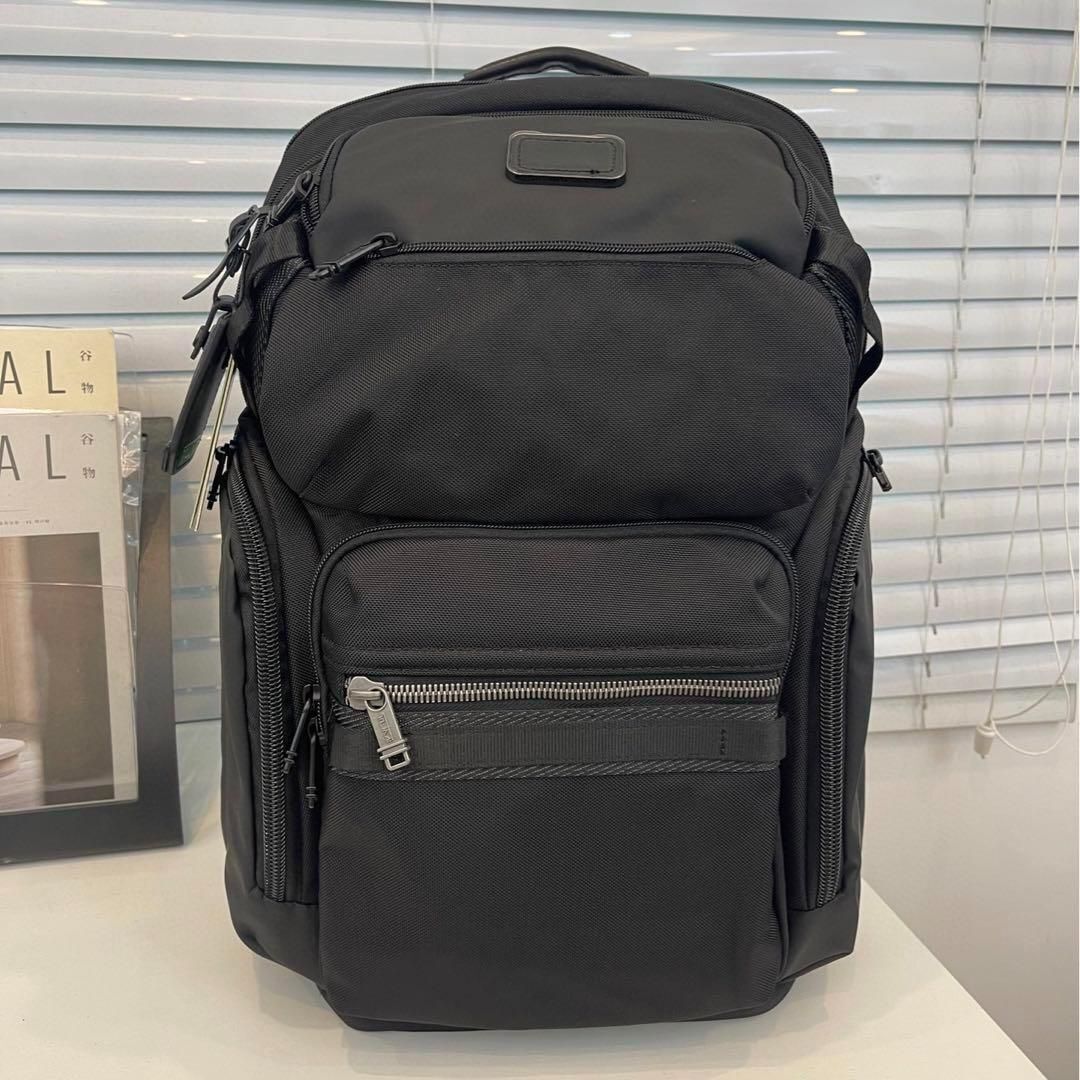 TUMI ALPHA BRAVO Nomadic Backpack Black Business Travel Multifunctional NEW