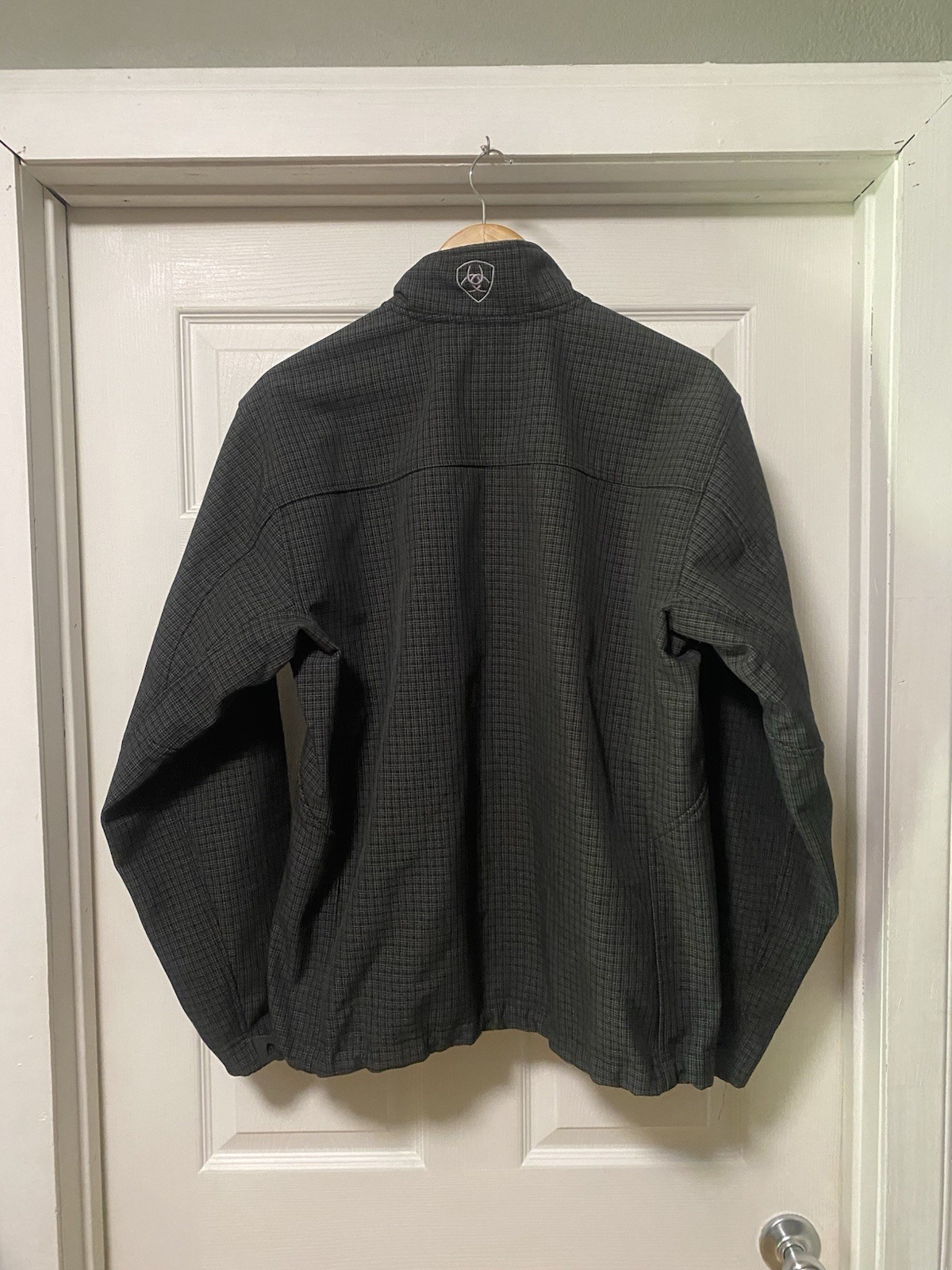 Ariat Mens Vernon Softshell Jacket Size Medium M Black Grid