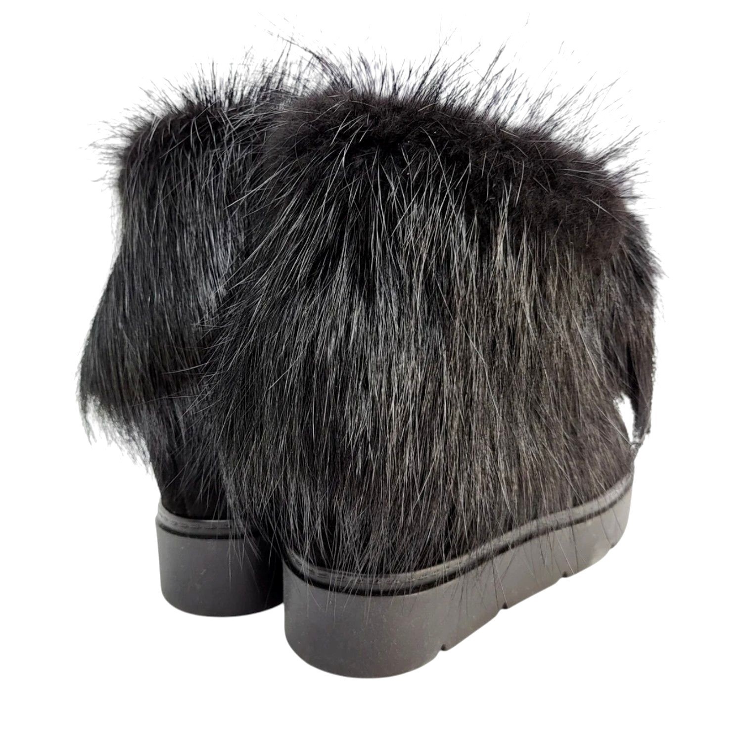 Litvin Mukluk Fur Cuff Platform Ankle Boots Booties 40 US 10 Mall Goth Festival