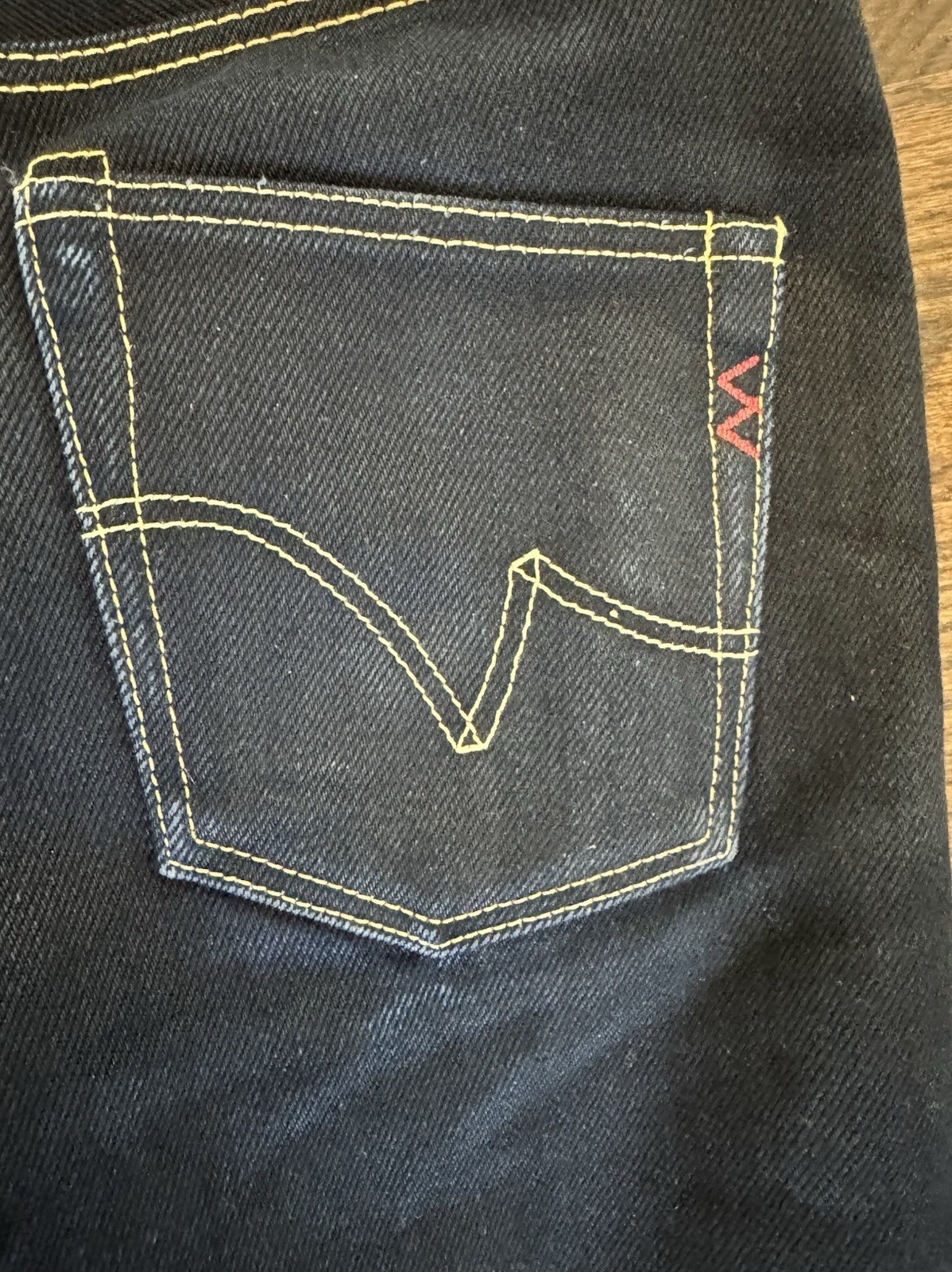 Iron Heart 25oz IH-555-XHSIB Indigo Black Jeans W31 (33 Actual) Waist