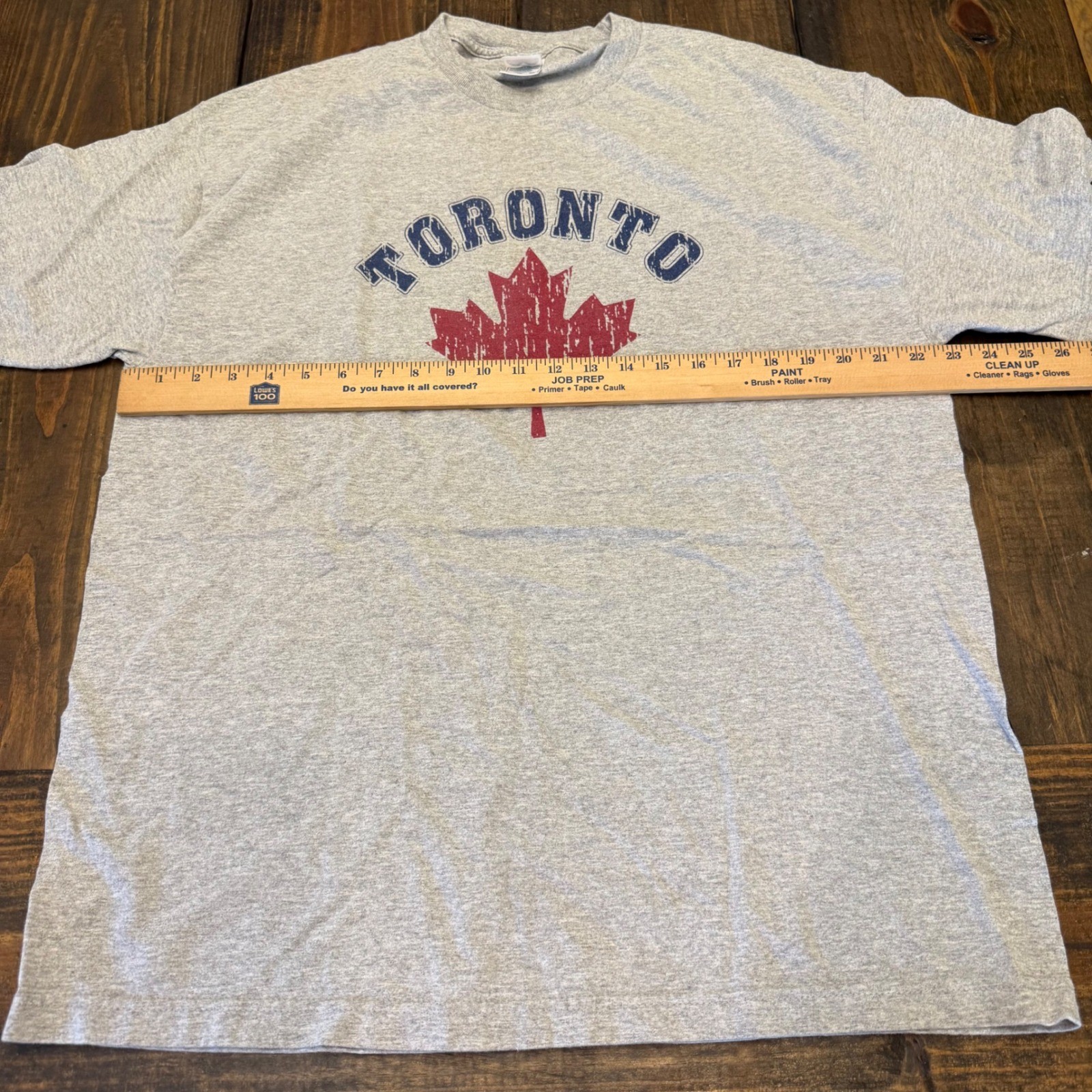 AAA Alstyle Apparel Toronto Canada Maple Leaf Graphic T-Shirt Heather Grey XL