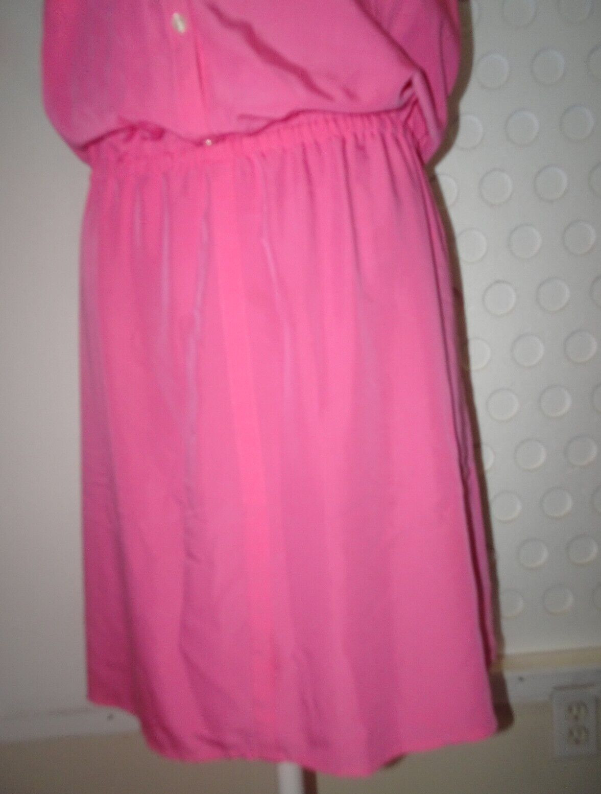 OLD NAVY Shirt Dress Button Up Collared Lapel Sleeveless Pink XL *