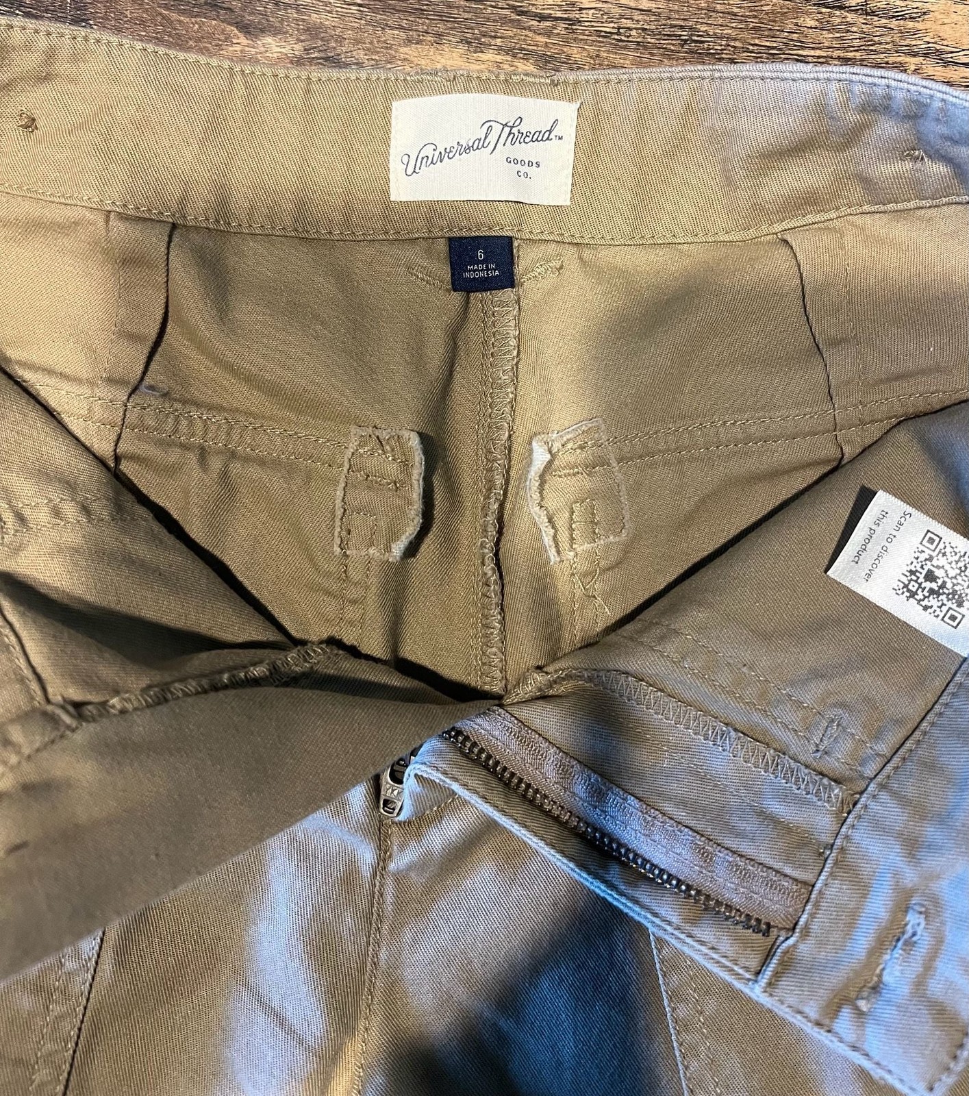 Universal Thread High-Rise Wide-Leg Cargo Pants in Khaki