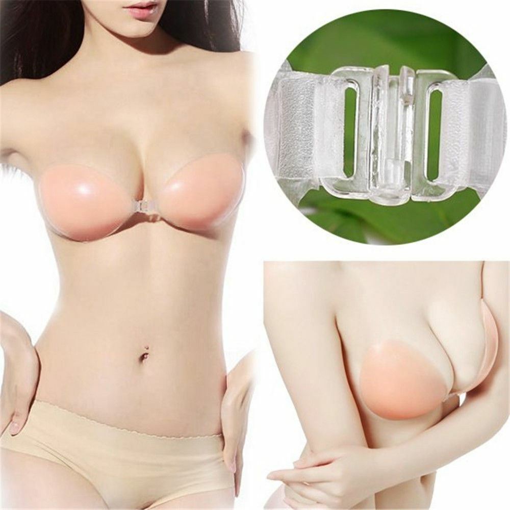 Silicone Self-adhesive Stick On Gel Push Up Strapless Backless Invisible Bras