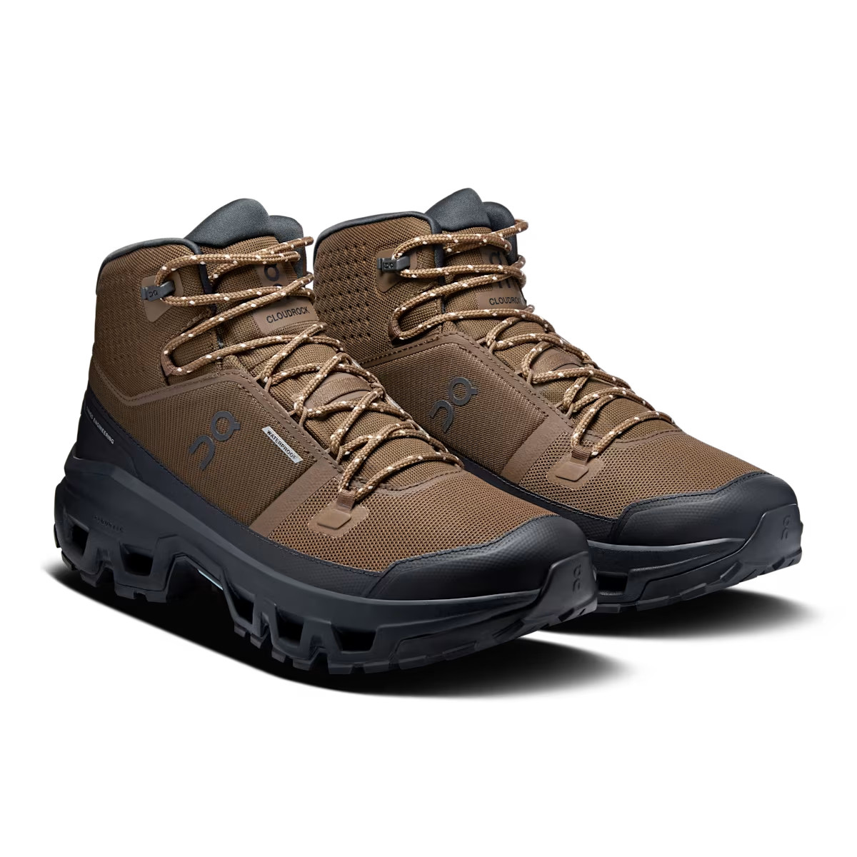 NEW! (Authentic) Men’s On Cloudrock Mid Waterproof, Comfort Cushion, Earth/Black