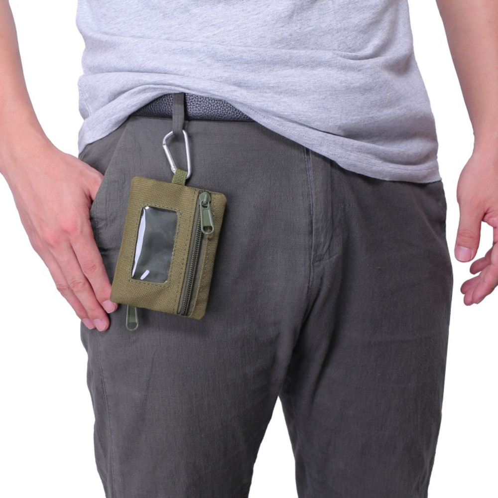 Mini Key Card Holder Tactical Wallet Pouches Waterproof EDC Waist Bag Coin Purse
