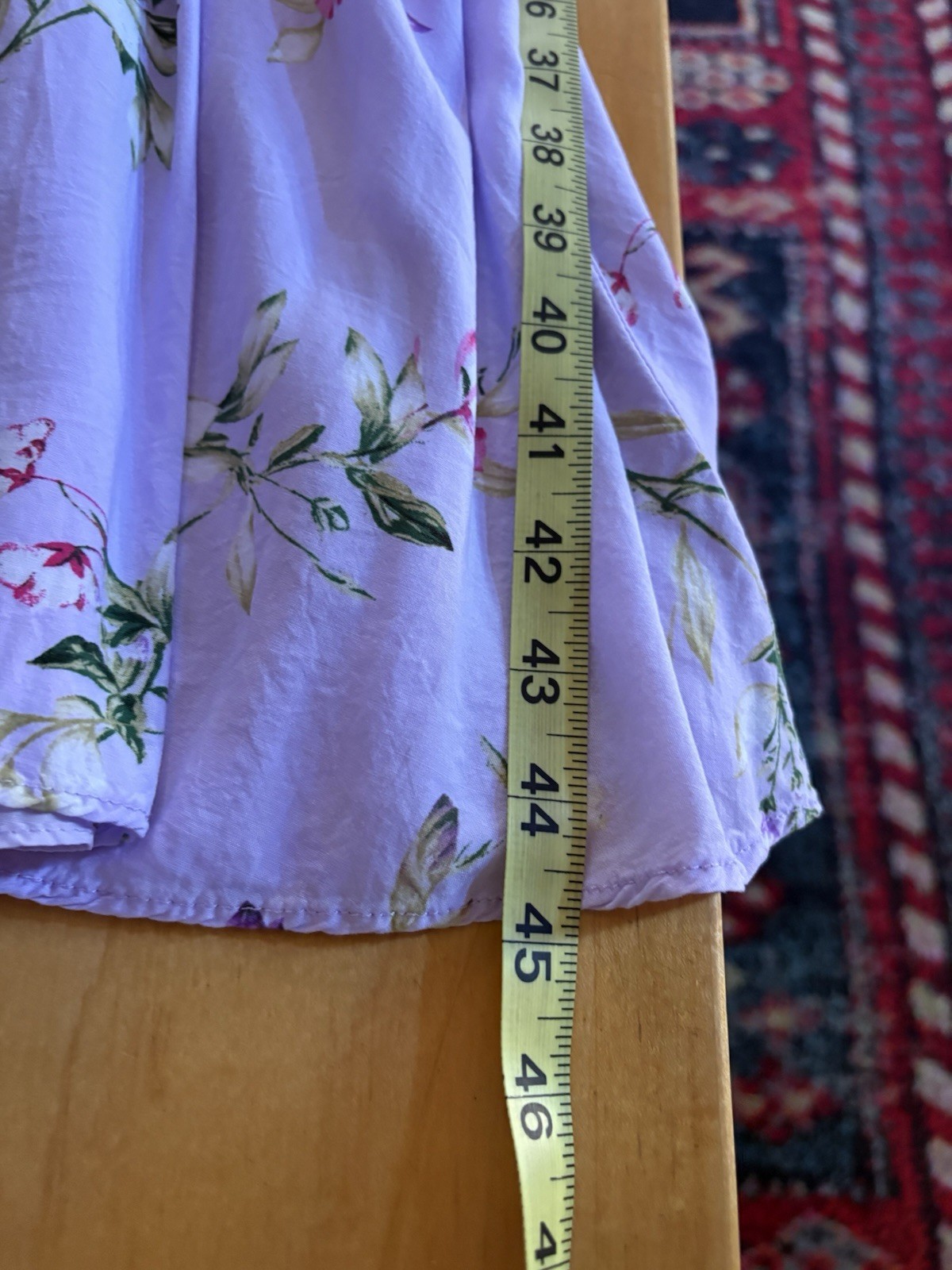 Forever 21 Purple Floral Chiffon Sundress V-Neck Bow Strappy Mini Women’s S