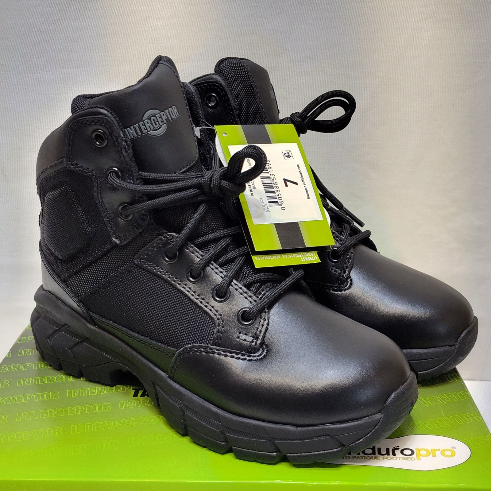 Interceptor Litefast Tactical Boots Womens Size 7 Zippered 6″ Shaft Soft Toe NIB